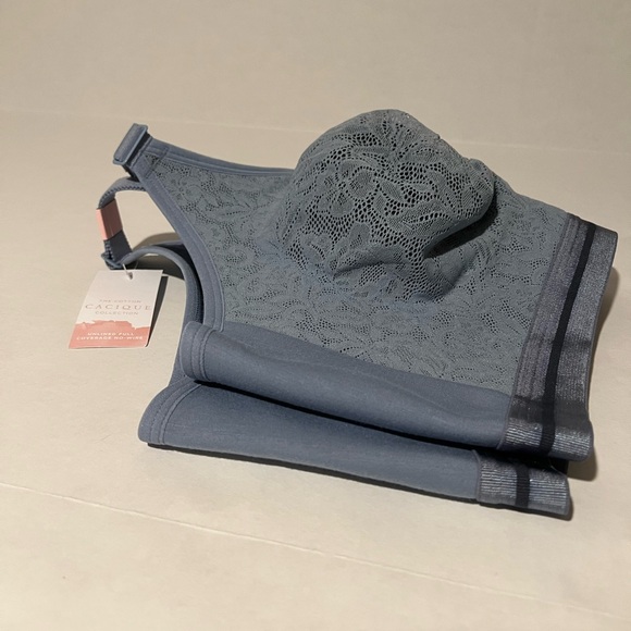 Cacique cotton collection unlined full coverage no wire sz48D - Picture 7 of 12